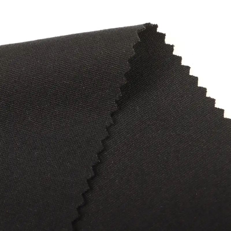 China Fabric for T-Shirt,Polo Shirt,Crop Top,Shorts,Loungewear Ponte Roma Knit Fabric Rayon Nylon Spandex Black color buy from China wholesaler bulk order at wholesale price free worldwide shipping Alibaba