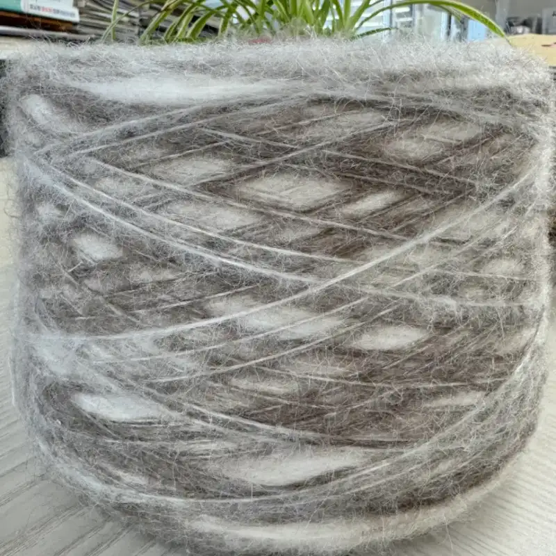 China Yarn for Ladies Vest (Sweater),Men’s Vest (Sweater),Open Cardigan (Sweater),Half-Zipper Cardigan (Sweater) Air Spun Yarn Fancy Yarn Acrylic Polyester Nylon Wool Beige-Coffee color buy from China wholesaler bulk order at wholesale price free worldwide shipping Alibaba