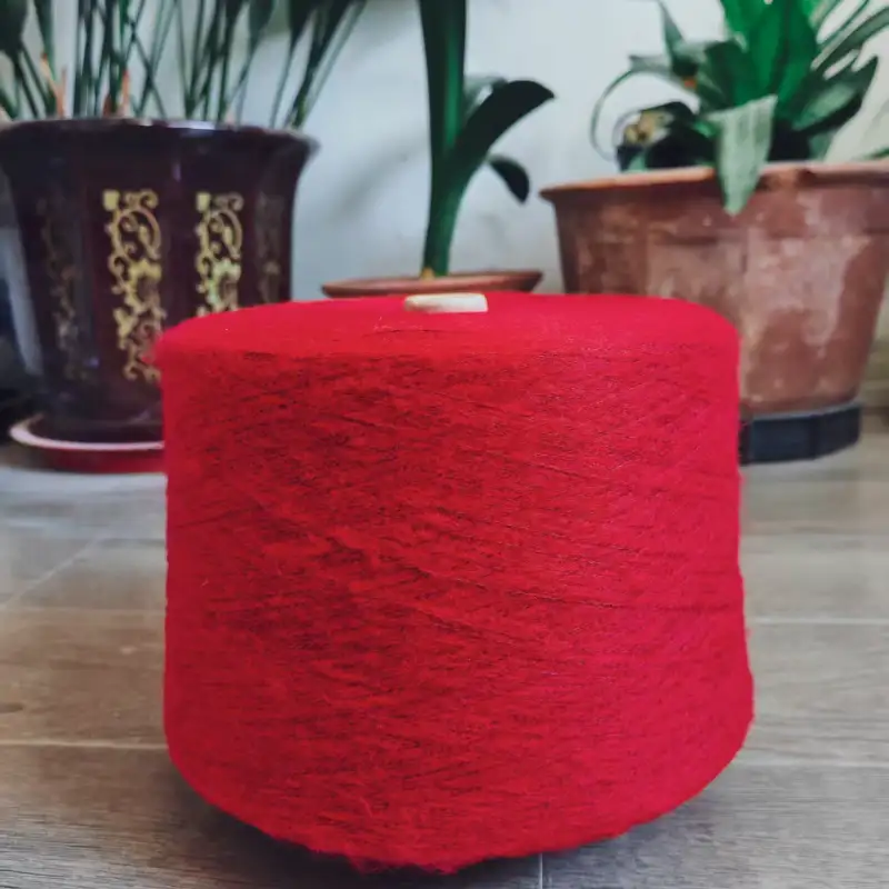 China Yarn for Open Cardigan (Sweater),Full-Zipper Cardigan (Sweater),Half-Zipper Cardigan (Sweater) Mossy Yarn Fancy Yarn Recycled Polyester Acrylic Polyester Spandex red color buy from China wholesaler bulk order at wholesale price free worldwide shipping Alibaba