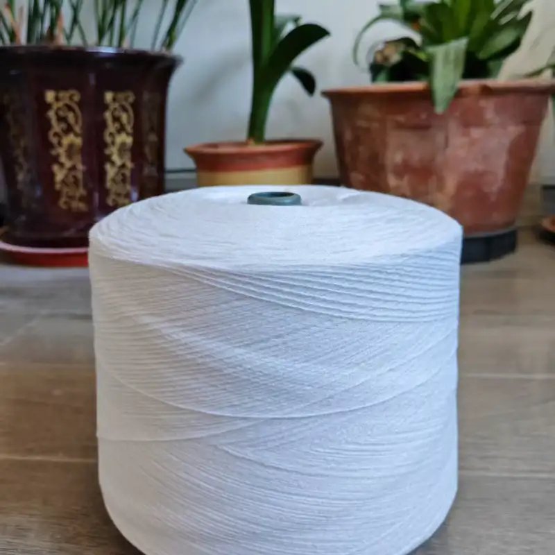 China Yarn for Open Cardigan (Sweater),Full-Zipper Cardigan (Sweater),Half-Zipper Cardigan (Sweater) Ring Spun Regular Yarn Cotton Acrylic white color buy from China wholesaler bulk order at wholesale price free worldwide shipping Alibaba