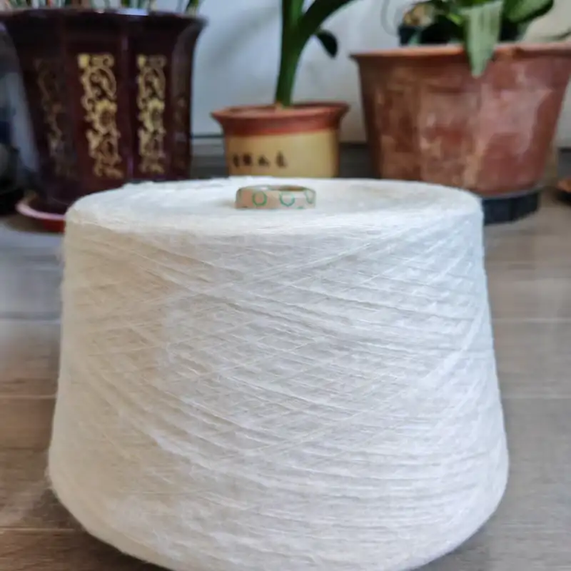 China Yarn for Open Cardigan (Sweater),Full-Zipper Cardigan (Sweater),Half-Zipper Cardigan (Sweater) Mossy Yarn Fancy Yarn Recycled Polyester Acrylic Polyester Spandex off-white color buy from China wholesaler bulk order at wholesale price free worldwide shipping Alibaba