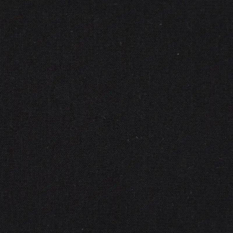 China Fabric for Hoodie Fleece Knit Fabric BCI Cotton Recycled Polyester Spandex black color buy from China wholesaler bulk order at wholesale price free worldwide shipping Alibaba