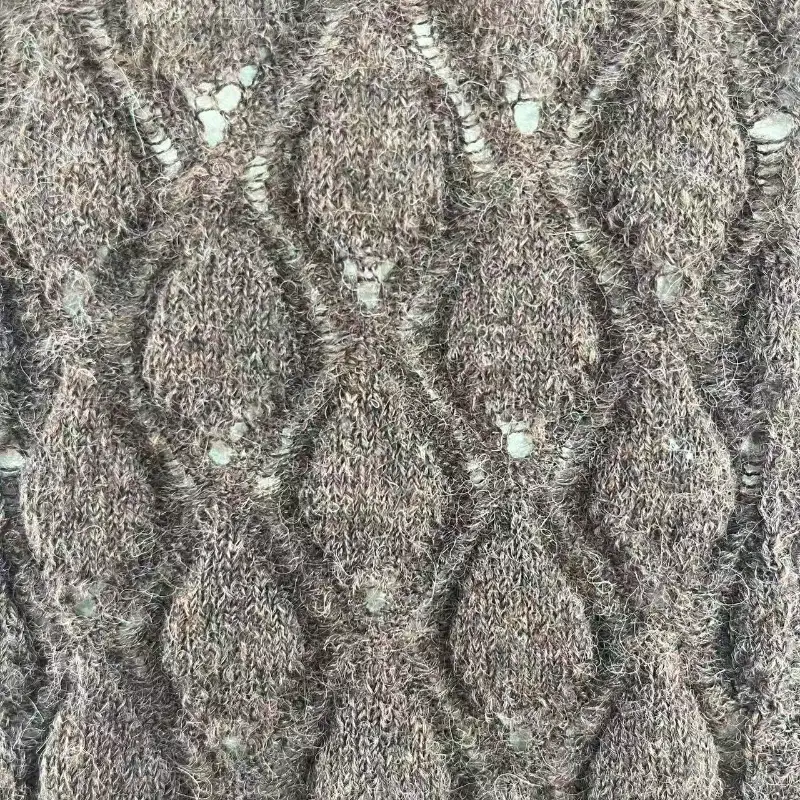 China Yarn for Open Cardigan (Sweater),Knitted Jacket (Sweater),Round Neck Pullover (Sweater),Crew Neck Pullover (Sweater) Mossy Yarn Fancy Yarn Polyamide Polyester Acrylic Wool brown color buy from China wholesaler bulk order at wholesale price free worldwide shipping Alibaba