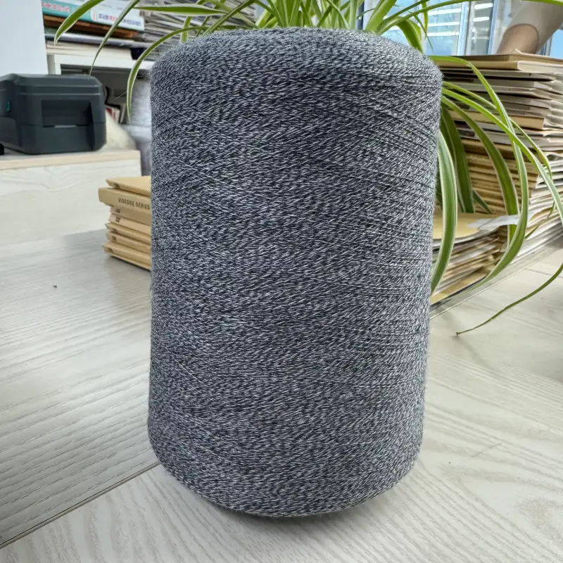 China Yarn for Ladies Vest (Sweater),Men’s Vest (Sweater),Open Cardigan (Sweater),Full-Zipper Cardigan (Sweater),Crew Neck Pullover (Sweater),Crop Top Pullover (Sweater) Core Spun Yarn Regular Yarn Polyester Nylon Charcoal color buy from China wholesaler bulk order at wholesale price free worldwide shipping Alibaba