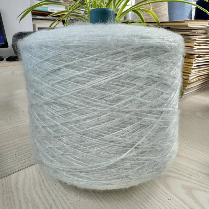 China Yarn for Ladies Vest (Sweater),Men’s Vest (Sweater),Open Cardigan (Sweater),Full-Zipper Cardigan (Sweater),Crew Neck Pullover (Sweater),Crop Top Pullover (Sweater) Air Spun Yarn Fancy Yarn Recycled Polyester Polyester Acrylic Nylon Wool Green color buy from China wholesaler bulk order at wholesale price free worldwide shipping Alibaba