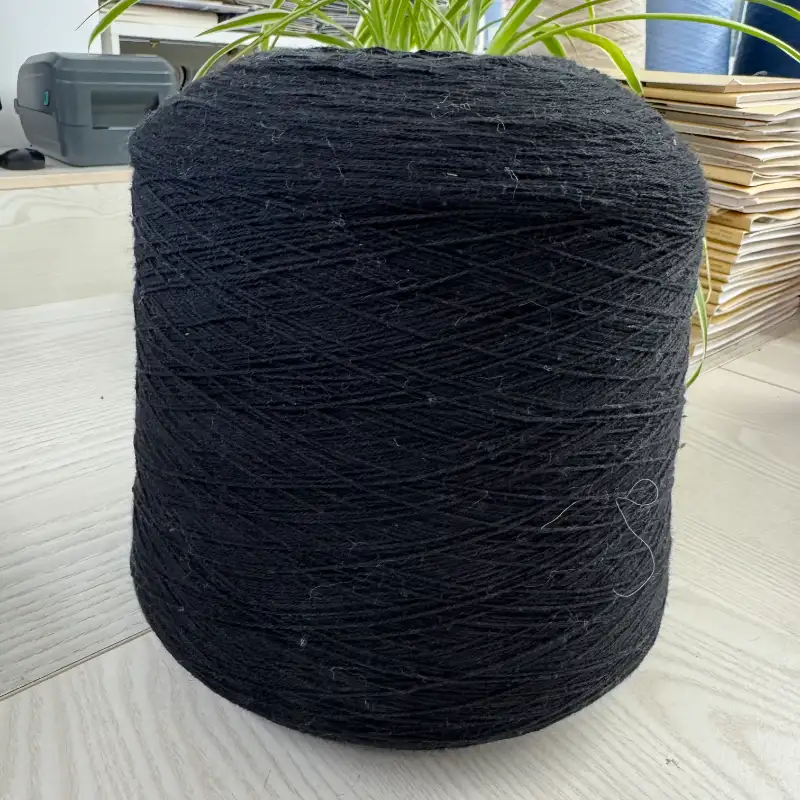 China Yarn for Ladies Vest (Sweater),Men’s Vest (Sweater),Open Cardigan (Sweater),Crew Neck Pullover (Sweater),Crop Top Pullover (Sweater) Ring Spun Regular Yarn Cotton Acrylic Black color buy from China wholesaler bulk order at wholesale price free worldwide shipping Alibaba