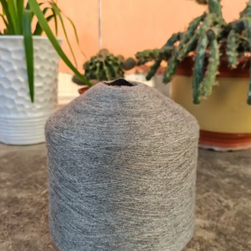 China Yarn for Open Cardigan (Sweater),Full-Zipper Cardigan (Sweater),Half-Zipper Cardigan (Sweater) Core Spun Yarn Regular Yarn Viscose PBT Nylon Gray color buy from China wholesaler bulk order at wholesale price free worldwide shipping Alibaba