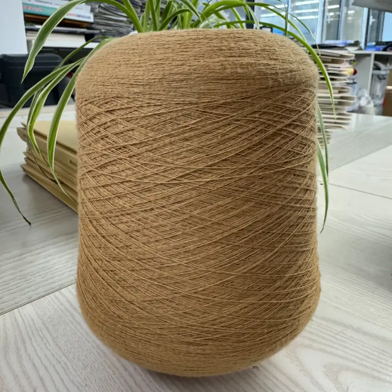 China Yarn for Ladies Vest (Sweater),Men’s Vest (Sweater),Open Cardigan (Sweater),Full-Zipper Cardigan (Sweater),Crew Neck Pullover (Sweater),Crop Top Pullover (Sweater) Ring Spun Regular Yarn BCI Cotton Recycled Polyester yellow color buy from China wholesaler bulk order at wholesale price free worldwide shipping Alibaba