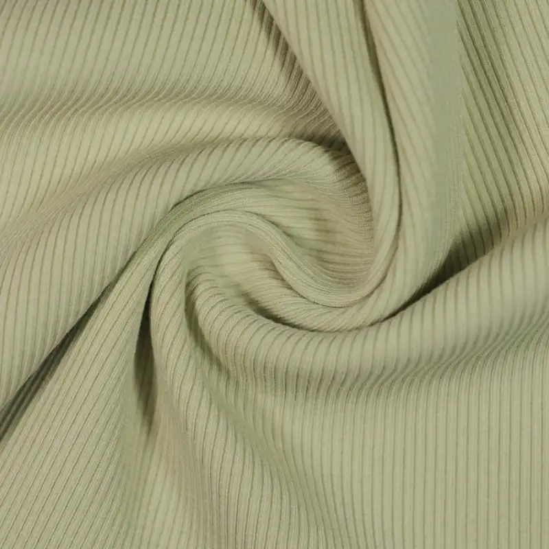 China Fabric for T-Shirt,Skirt,Long Sleeve Base Layer Top Rib Knit Fabric Cotton Rayon Spandex green color buy from China wholesaler bulk order at wholesale price free worldwide shipping Alibaba