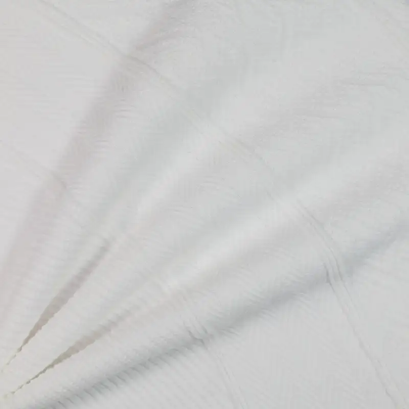 China Fabric for T-Shirt,Skirt Jacquard Knit Fabric Polyester white color buy from China wholesaler bulk order at wholesale price free worldwide shipping Alibaba