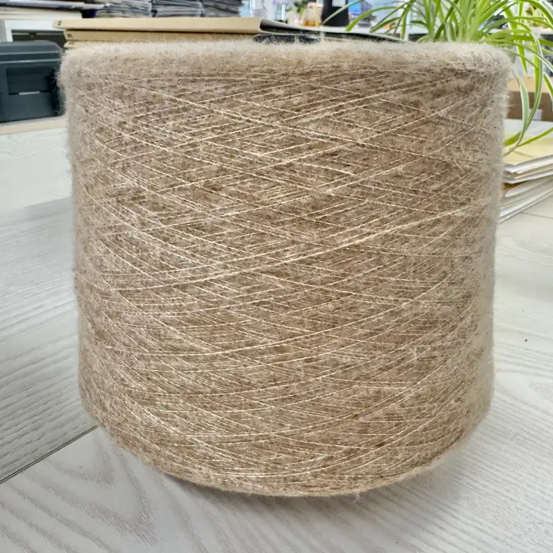 China Yarn for Ladies Vest (Sweater),Men’s Vest (Sweater),Open Cardigan (Sweater),Half-Zipper Cardigan (Sweater),Crew Neck Pullover (Sweater),Crop Top Pullover (Sweater) Mossy Yarn Fancy Yarn Recycled Polyester Acrylic Spandex Brown color buy from China wholesaler bulk order at wholesale price free worldwide shipping Alibaba