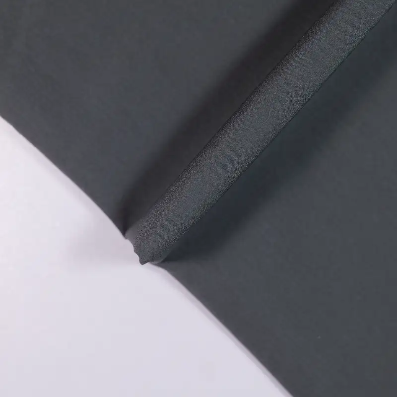 China Fabric for Trench Coat,Down Jacket,Padded Jacket,Light Jacket Four-way Stretch (Bi-Stretch) Woven Blended Fabric Nylon Spandex dark grey color buy from China wholesaler bulk order at wholesale price free worldwide shipping Alibaba