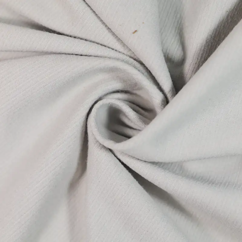 China Fabric for T-Shirt Rib Knit Fabric Sorona Rayon Recycled Polyester Staple Fiber Ramie grey color buy from China wholesaler bulk order at wholesale price free worldwide shipping Alibaba