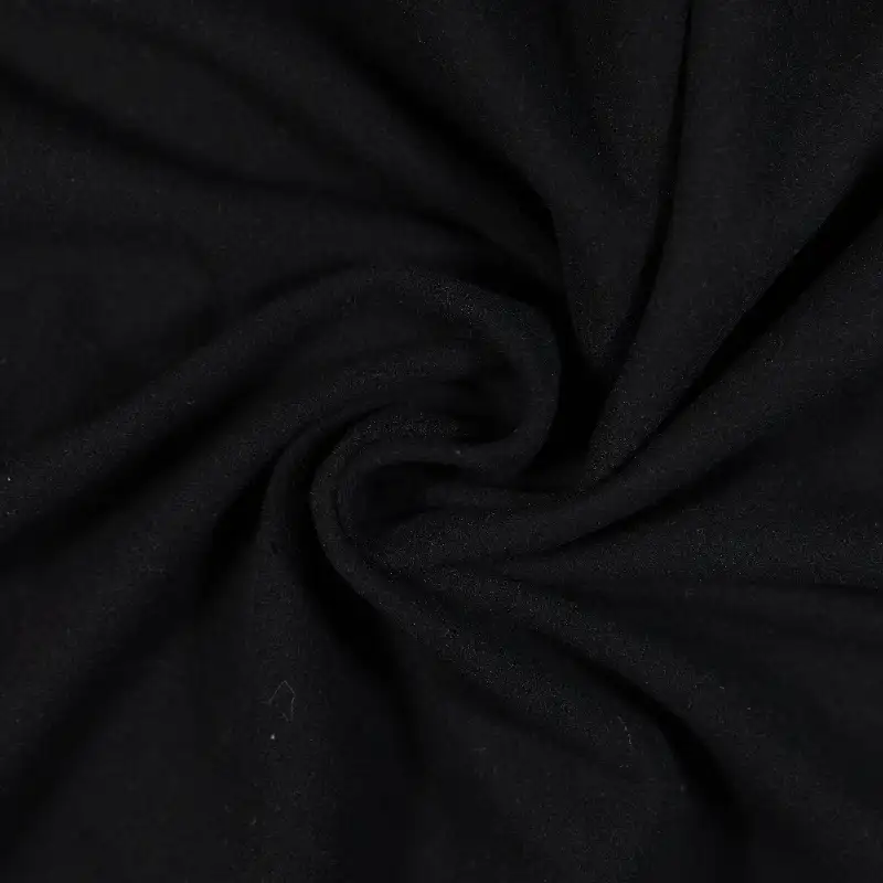 China Fabric for T-Shirt,Skirt,Shorts Rib Knit Fabric Polyester black color buy from China wholesaler bulk order at wholesale price free worldwide shipping Alibaba