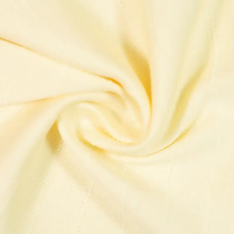 China Fabric for Shirt,Pants,Crop Top,Skirt Jacquard Knit Fabric Cotton Spandex yellow color buy from China wholesaler bulk order at wholesale price free worldwide shipping Alibaba