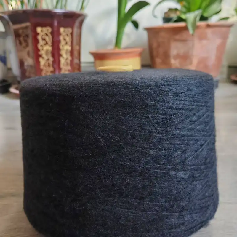 China Yarn for Open Waistcoat,Fringe Jacket,Double-Breasted Coat,Men's Single Pocket Stand Collar Zipper Jacket Air Spun Yarn Fancy Yarn Polyester Recycled Polyester Nylon Wool Black color buy from China wholesaler bulk order at wholesale price free worldwide shipping Alibaba