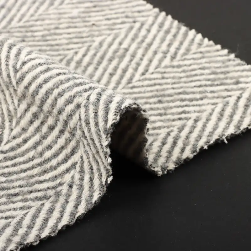 China Fabric for Jackets,Trench Coat,Overcoat Woolen Herringbone Woolen Polyester stripe color buy from China wholesaler bulk order at wholesale price free worldwide shipping Alibaba