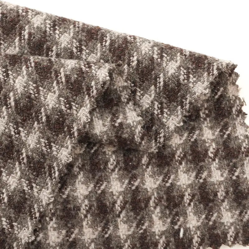 China Fabric for Jackets,Trench Coat,Overcoat Woolen Tweed Woolen Polyester Wool Other check color buy from China wholesaler bulk order at wholesale price free worldwide shipping Alibaba