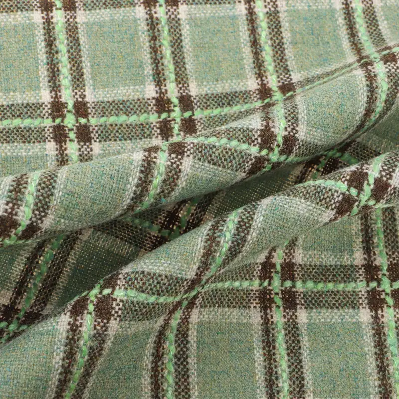 China Fabric for Jackets,Trench Coat,Overcoat,Suit Melton Woolen Polyester Wool Other check color buy from China wholesaler bulk order at wholesale price free worldwide shipping Alibaba