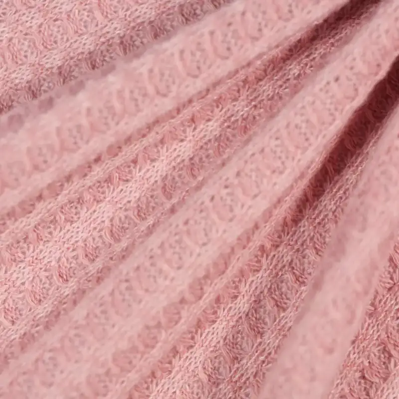 China Fabric for T-Shirt,Skirt,Backless Beach Dress Waffle Knit Fabric Polyester Spandex pink color buy from China wholesaler bulk order at wholesale price free worldwide shipping Alibaba