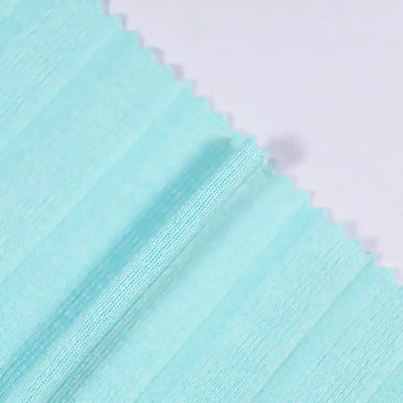 China Fabric for T-Shirt,Over Shirt,Backless Beach Dress Rib Knit Fabric Polyester Spandex cyan color buy from China wholesaler bulk order at wholesale price free worldwide shipping Alibaba