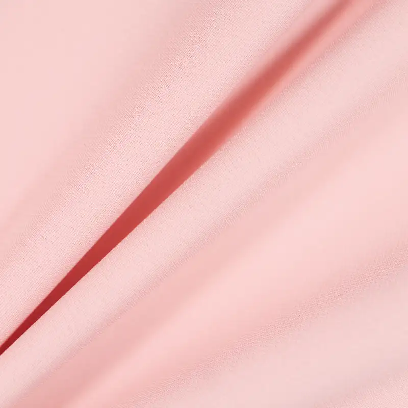 China Fabric for Shirt,Crop Top,Kids Long Strappy Cake Dress,Kids Strapless Transparent Tulle Skirt Polyester chiffon Synthetic Woven Fabric Polyester pink color buy from China wholesaler bulk order at wholesale price free worldwide shipping Alibaba