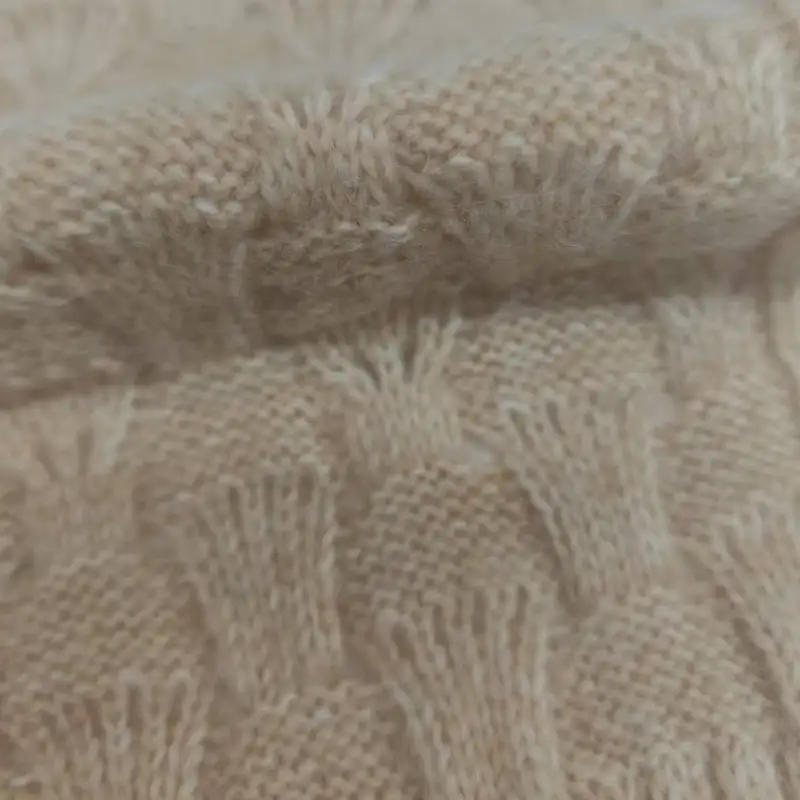 China Yarn for Full-Zipper Cardigan (Sweater),Half-Zipper Cardigan (Sweater),Shirt Half Sleeve Zipper (Sweater),Knitted Jacket (Sweater) Mossy Yarn Fancy Yarn Recycled Polyester RWS Wool Recycled Acrylic Alpaca light tan color buy from China wholesaler bulk order at wholesale price free worldwide shipping Alibaba