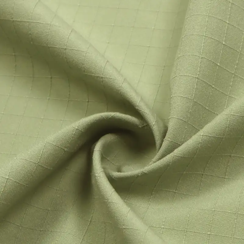 China Fabric for Shirt,Pants,Jackets,Skirt,Shorts Polyester Imitation Cotton Fabric Synthetic Woven Fabric Polyester light green color buy from China wholesaler bulk order at wholesale price free worldwide shipping Alibaba