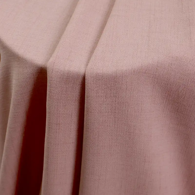 China Fabric for Shirt,Pants,Skirt,Girls Ruffled V-Neck Dress,Girls Smocked Long-Sleeve Shirt Four-way Stretch (Bi-Stretch) Synthetic Woven Fabric Polyester Pink color buy from China wholesaler bulk order at wholesale price free worldwide shipping Alibaba