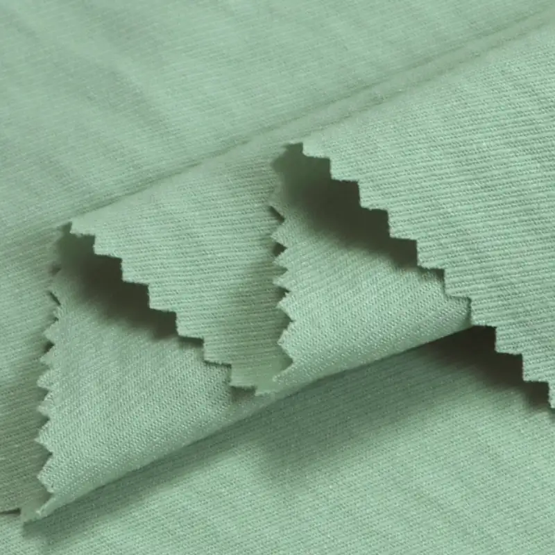 China Fabric for Shirt,Pants,Skirt,Shawl Frill Collar Short Sleeve Dress,Tank Midi Dress,Flare Midi Skirt Four-way Stretch (Bi-Stretch) Synthetic Woven Fabric Polyester light green color buy from China wholesaler bulk order at wholesale price free worldwide shipping Alibaba