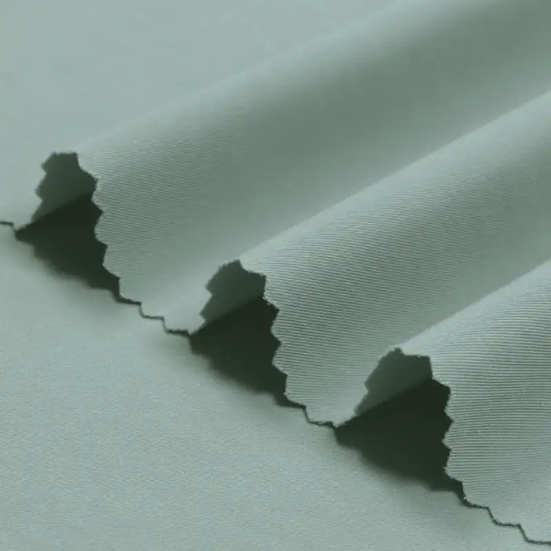 China Fabric for Shirt,Pants,Skirt,Gathered Strappy Mini Dress,Backless Beach Dress Four-way Stretch (Bi-Stretch) Synthetic Woven Fabric Polyester light green color buy from China wholesaler bulk order at wholesale price free worldwide shipping Alibaba