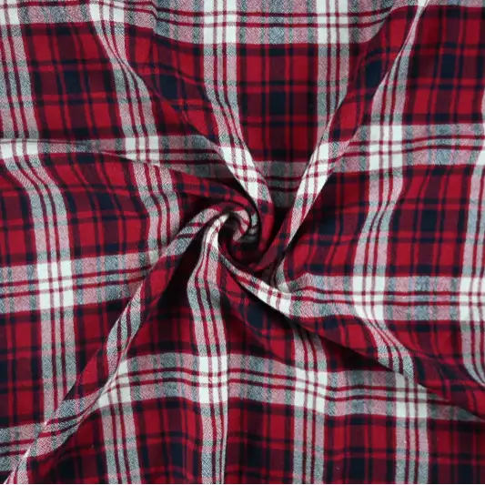 India Fabric for Shirt Cotton Plain Natural Woven Fabric VISCOSE RED / WHITE color buy from India wholesaler bulk order at wholesale price free worldwide shipping Alibaba