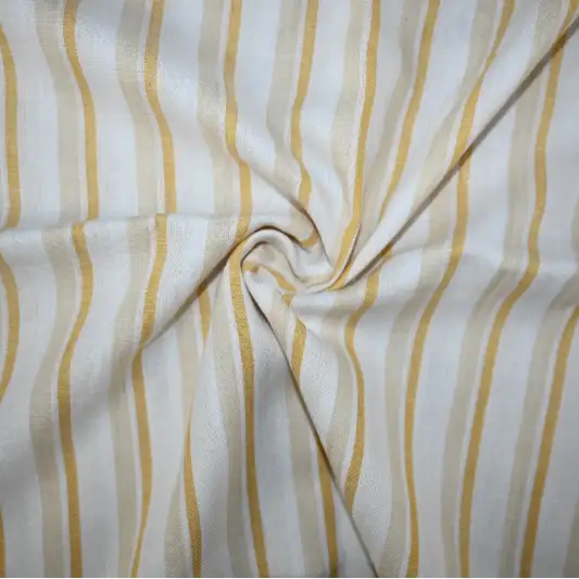 India Fabric for Shirt Cotton Plain Natural Woven Fabric LINEN LYOCELL YELLOW / WHITE color buy from India wholesaler bulk order at wholesale price free worldwide shipping Alibaba