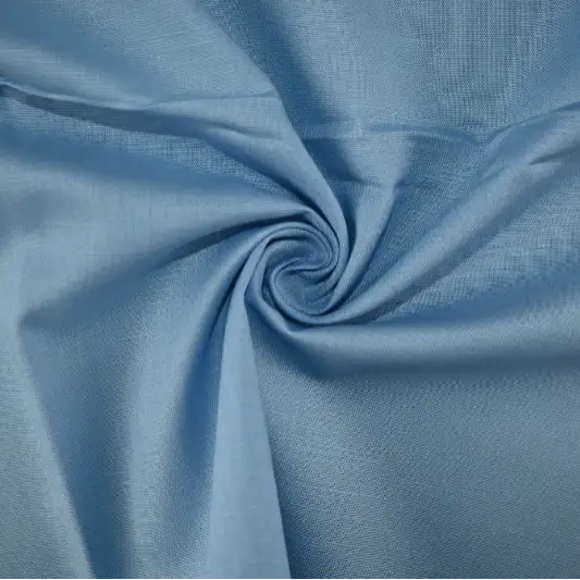 India Fabric for Shirt Cotton Plain Natural Woven Fabric COTTON BLUE color buy from India wholesaler bulk order at wholesale price free worldwide shipping Alibaba