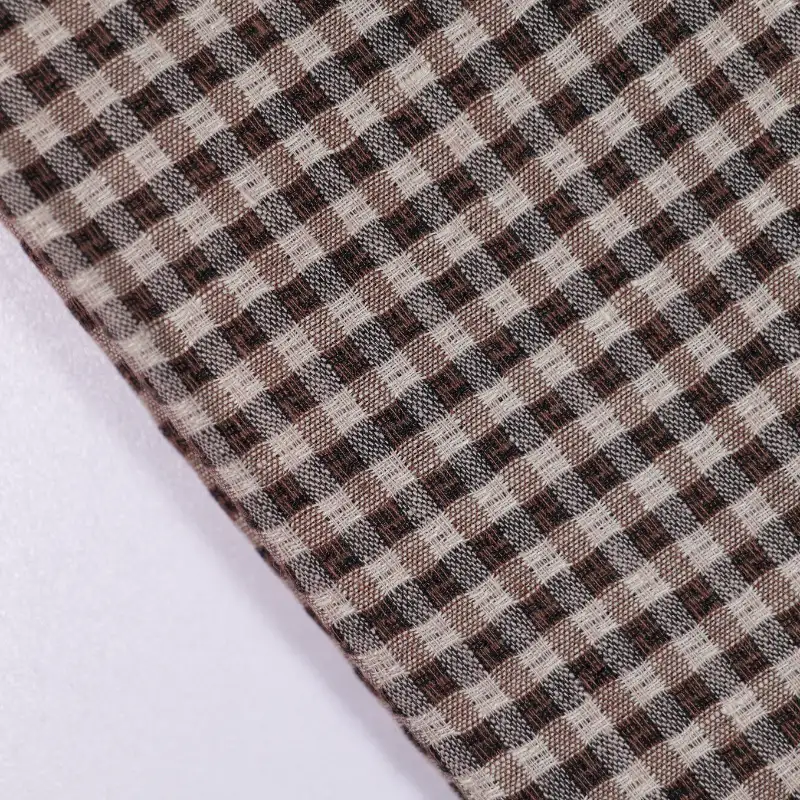 China Fabric for Shirt,Pants,Crop Top,Skirt Linen/Cotton Plain Natural Woven Fabric Flax Cotton brown color buy from China wholesaler bulk order at wholesale price free worldwide shipping Alibaba