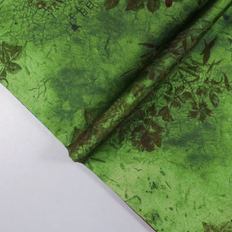 China Fabric for Shirt,Skirt Jacquard Woven Blended Fabric Viscose Polyester GREEN color buy from China wholesaler bulk order at wholesale price free worldwide shipping Alibaba