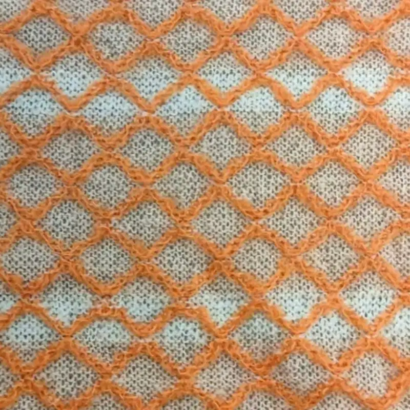 China Yarn for Ladies Vest (Sweater),Roll Neck Jumper (Sweater),Single Button Cardigan (Sweater,Polo Cropped Vest (Sweater) POLO Mossy Yarn Fancy Yarn Wool Acrylic Nylon Orange color buy from China wholesaler bulk order at wholesale price free worldwide shipping Alibaba