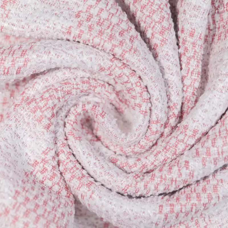 China Fabric for Jackets,Suit,Sleeveless Waist Shirt,Womens Asymmetrical Ruffled Skirt,Womens Belted Balloon Skirt Jacquard Knit Fabric Polyester Spandex Lurex navy color buy from China wholesaler bulk order at wholesale price free worldwide shipping Alibaba