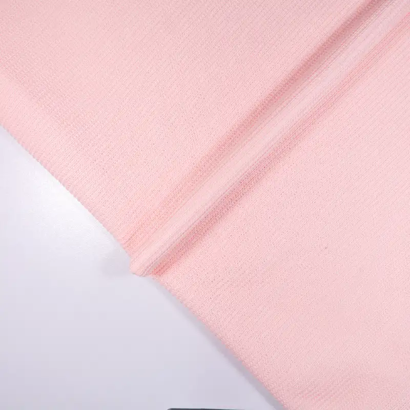 China Fabric for Wide Leg Trousers,Girls Cross Pinafore Dress,Girls Front-Split Pleated Dress,Mens Drawstring Pyjama Shorts,Womens Halterneck Cake Dress,Womens High Waist Bubble Skirt Ottoman Knit Fabric Polyester pink color buy from China wholesaler bulk order at wholesale price free worldwide shipping Alibaba