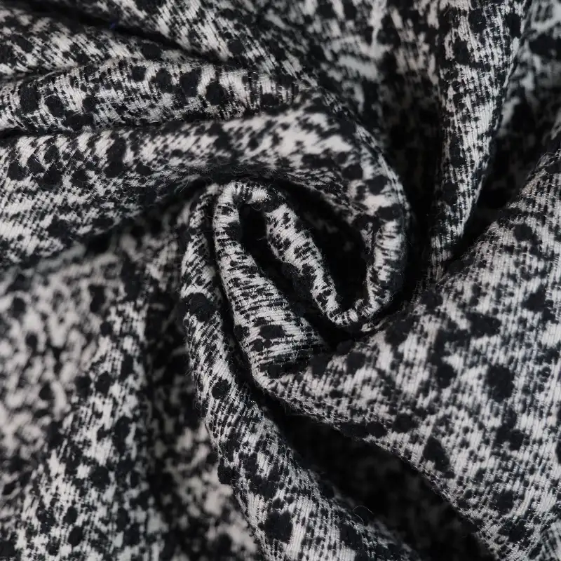 China Fabric for Skirt,Kids Overalls Dress Chanel-Style Fabric Woolen Acrylic Polyester Wool Nylon black color buy from China wholesaler bulk order at wholesale price free worldwide shipping Alibaba