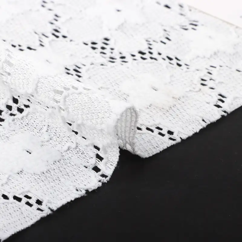 China Fabric for Shirt,Tank Top,Blouse,Skirt,Shorts Lace Knit Fabric Polyester Spandex white color buy from China wholesaler bulk order at wholesale price free worldwide shipping Alibaba