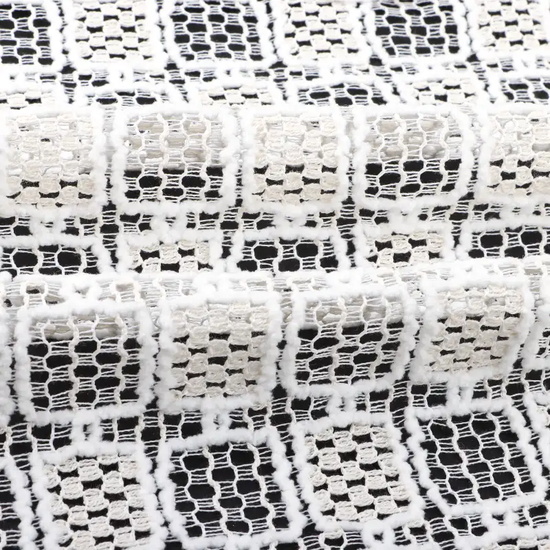 China Fabric for Shirt,Tank Top,Blouse,Skirt,Shorts Lace Knit Fabric Polyester Cotton cream color buy from China wholesaler bulk order at wholesale price free worldwide shipping Alibaba
