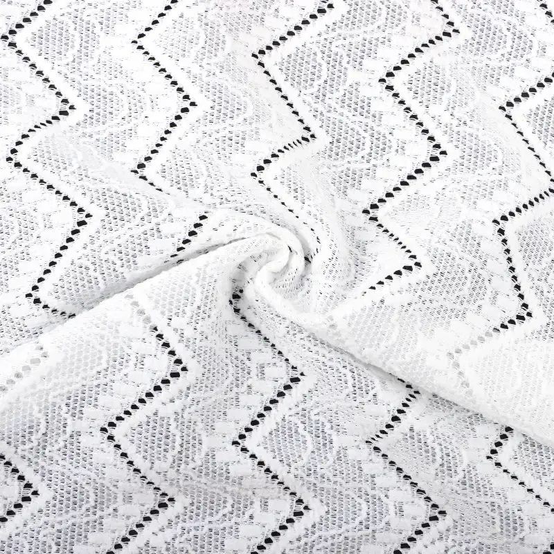 China Fabric for Shirt,Tank Top,Blouse,Skirt,Shorts Lace Knit Fabric Polyester Spandex white color buy from China wholesaler bulk order at wholesale price free worldwide shipping Alibaba