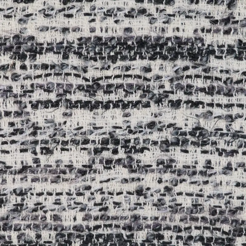 China Fabric for Jackets,Skirt Chanel-Style Fabric Woolen Polyester Acrylic Wool Nylon black color buy from China wholesaler bulk order at wholesale price free worldwide shipping Alibaba