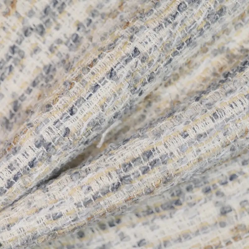 China Fabric for Jackets,Skirt Chanel-Style Fabric Woolen Polyester Acrylic Wool Nylon grey color buy from China wholesaler bulk order at wholesale price free worldwide shipping Alibaba