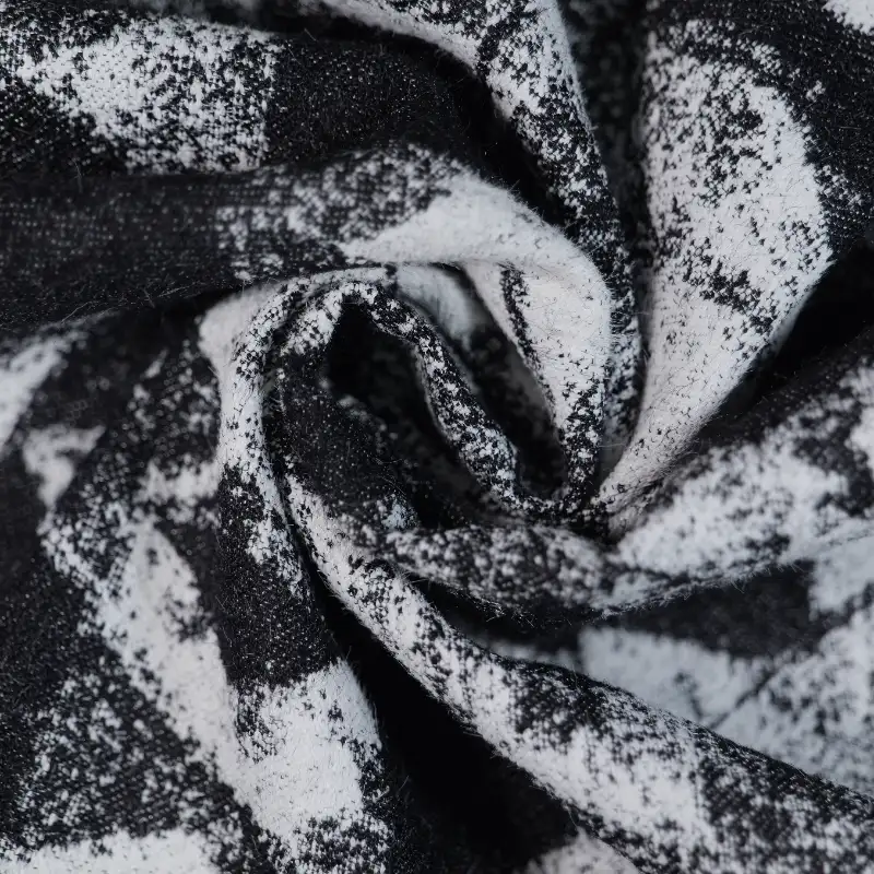 China Fabric for Skirt,Overcoat Chanel-Style Fabric Woolen Nylon Polyester black white color buy from China wholesaler bulk order at wholesale price free worldwide shipping Alibaba