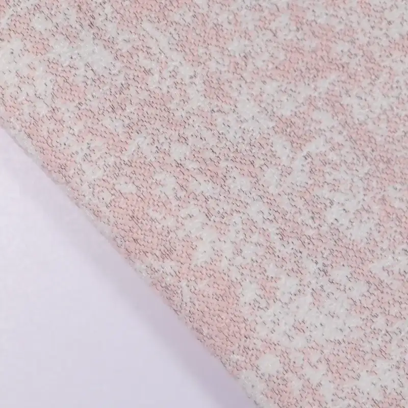 China Fabric for Skirt,Overcoat Chanel-Style Fabric Woolen Polyester pink color buy from China wholesaler bulk order at wholesale price free worldwide shipping Alibaba