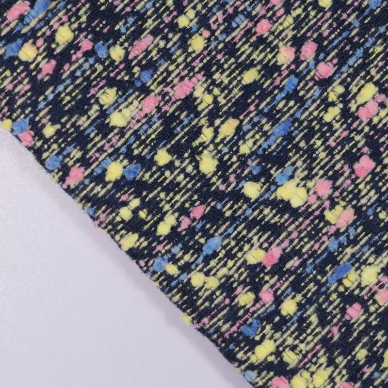 China Fabric for Jackets,Skirt Chanel-Style Fabric Woolen Acrylic Polyester Wool Nylon coloful color buy from China wholesaler bulk order at wholesale price free worldwide shipping Alibaba