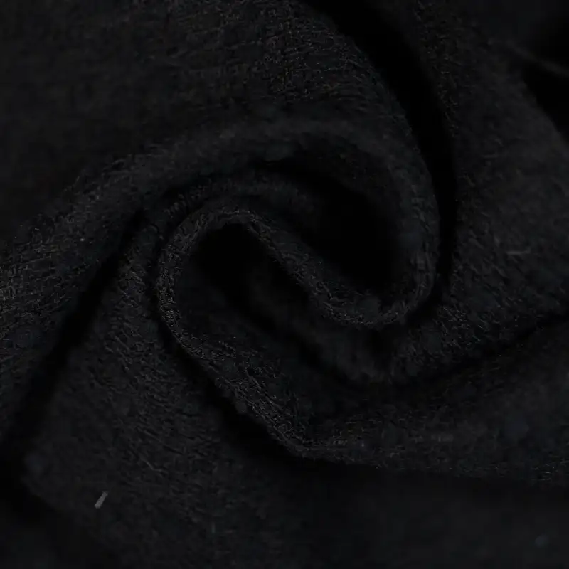 China Fabric for Jackets,Skirt Chanel-Style Fabric Woolen Acrylic Polyester Wool Nylon black color buy from China wholesaler bulk order at wholesale price free worldwide shipping Alibaba