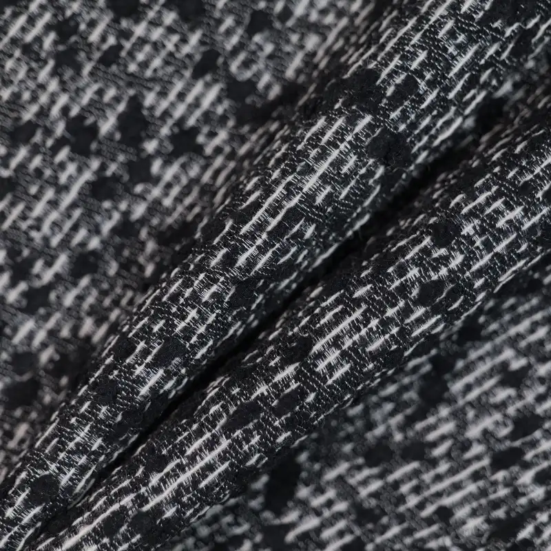 China Fabric for Jackets,Skirt Chanel-Style Fabric Woolen Acrylic Polyester Wool Nylon black color buy from China wholesaler bulk order at wholesale price free worldwide shipping Alibaba